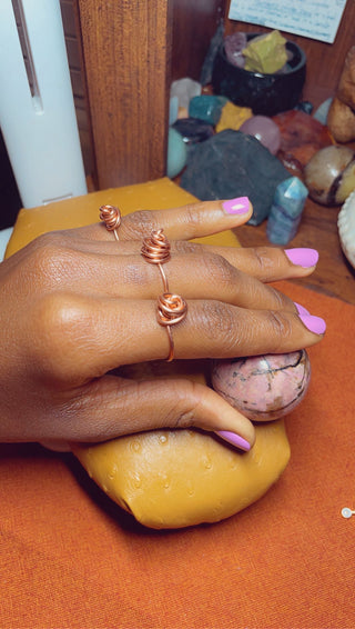 Copper Rose Ring