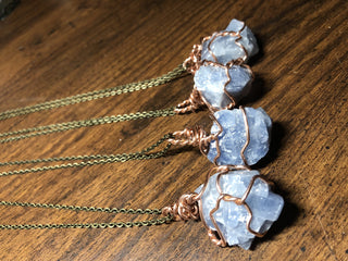 Calcite Copper & Brass Necklace
