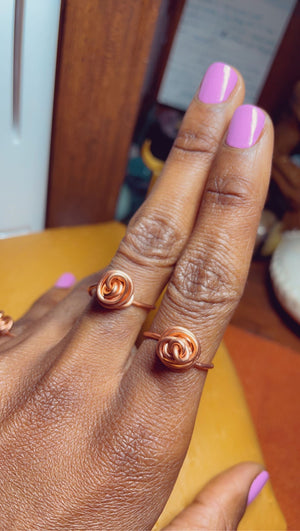 Copper Rose Ring